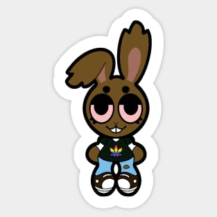 Philadelphia Pride Flag Bunny Sticker